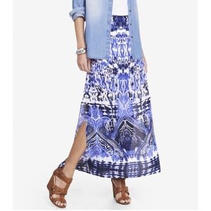 NWOT Express Printed Chiffon Maxi Skirt - Sz S
